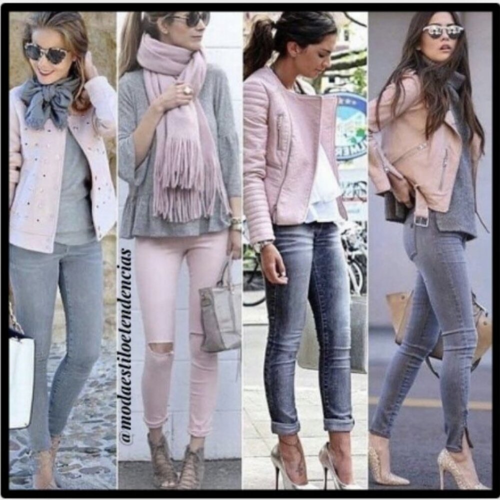 ZaraTRAFALUC  Faux Leather Pink Jacket